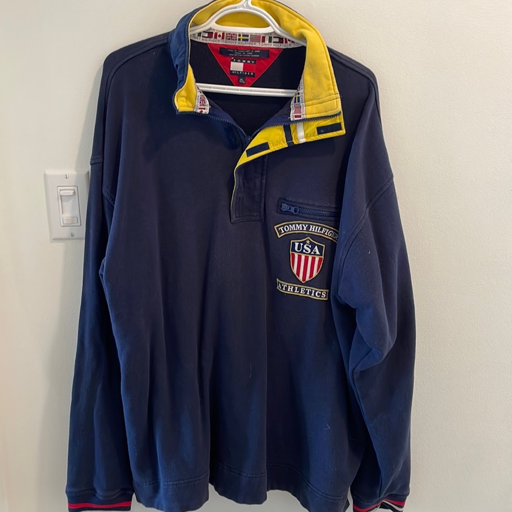 Vintage 90s Tommy Hilfiger Quarter Zip Pullover